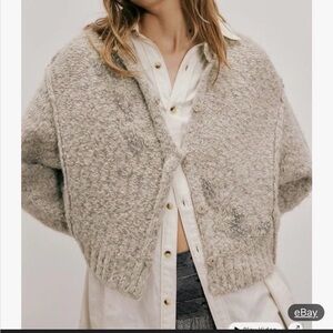 Free People FP One Aurora Embellished Beaded Cardigan